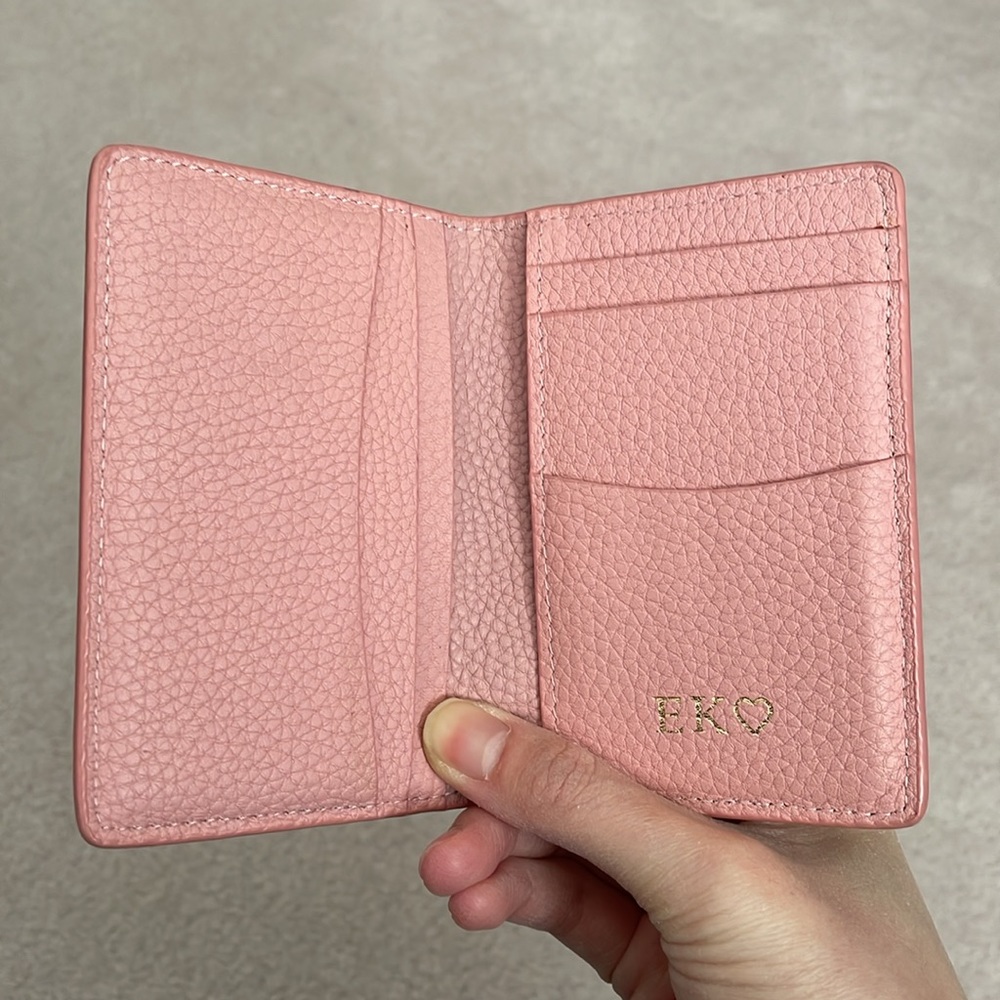 MAISON de SABRÉ Pink Leather Card & Key Holder Wallet - Picture 2 of 3